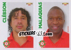 Sticker Clébson / Malquias  - Campeonato Brasileiro 2014 n. 314 - Panini