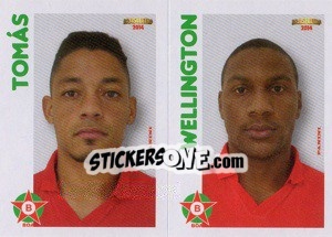 Sticker Tomás / Wellington  - Campeonato Brasileiro 2014 n. 315 - Panini