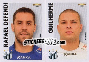 Sticker R.Defendi / Guilherme  - Campeonato Brasileiro 2014 n. 317 - Panini