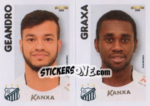 Sticker Geandro / Graxa  - Campeonato Brasileiro 2014 n. 319 - Panini