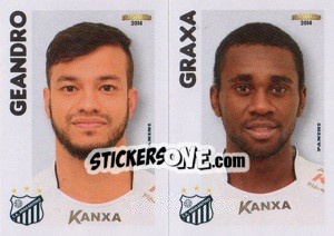 Sticker Geandro / Graxa  - Campeonato Brasileiro 2014 - Panini