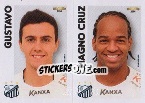 Sticker Gustavo / M.Cruz  - Campeonato Brasileiro 2014 n. 320 - Panini