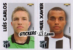Sticker L.Carlos / S.Xavier  - Campeonato Brasileiro 2014 n. 323 - Panini