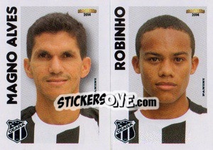 Sticker M.Alves / Robinho  - Campeonato Brasileiro 2014 n. 328 - Panini