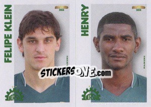 Sticker F.Klein / Henry  - Campeonato Brasileiro 2014 n. 333 - Panini