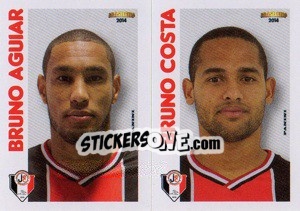 Sticker B.Aguiar / B.Costa  - Campeonato Brasileiro 2014 n. 336 - Panini