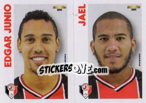 Sticker E.Junio / Jael  - Campeonato Brasileiro 2014 n. 340 - Panini