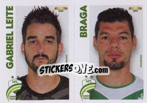 Sticker G.Leite / Braga  - Campeonato Brasileiro 2014 n. 341 - Panini