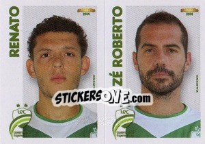 Sticker Renato / Zé Roberto  - Campeonato Brasileiro 2014 n. 342 - Panini