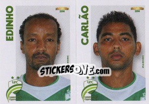 Sticker Edinho / Carlão  - Campeonato Brasileiro 2014 n. 343 - Panini