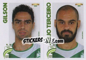Sticker Gilson / J.Terceiro  - Campeonato Brasileiro 2014 n. 344 - Panini