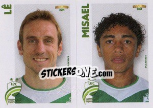 Sticker Lê / Misael - Campeonato Brasileiro 2014 - Panini