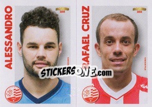 Sticker Alessandro / R.Cruz  - Campeonato Brasileiro 2014 n. 347 - Panini
