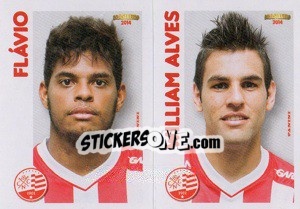 Sticker Flávio / W.Alves  - Campeonato Brasileiro 2014 n. 348 - Panini