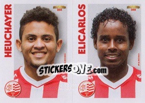 Sticker Heuchayer / Elicarlos  - Campeonato Brasileiro 2014 n. 349 - Panini