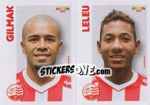 Sticker Gilmak / Leleu  - Campeonato Brasileiro 2014 n. 350 - Panini
