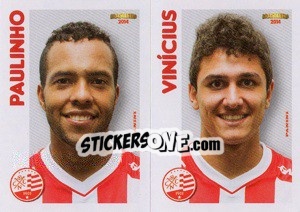 Sticker Paulinho / Vinícius  - Campeonato Brasileiro 2014 n. 351 - Panini