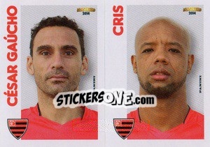 Sticker C.Gaúcho / Cris  - Campeonato Brasileiro 2014 n. 354 - Panini