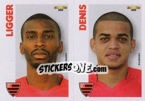 Sticker Ligger / Denis  - Campeonato Brasileiro 2014 n. 355 - Panini