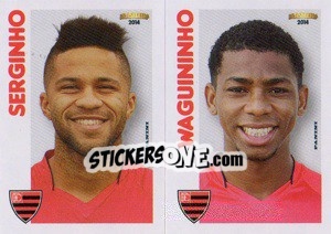 Sticker Serginho / Waguininho  - Campeonato Brasileiro 2014 n. 358 - Panini