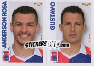 Sticker A.Rosa / Gustavo  - Campeonato Brasileiro 2014 n. 360 - Panini