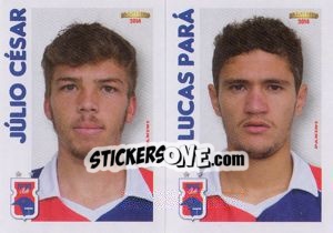 Sticker J.César / L.Pará  - Campeonato Brasileiro 2014 n. 362 - Panini