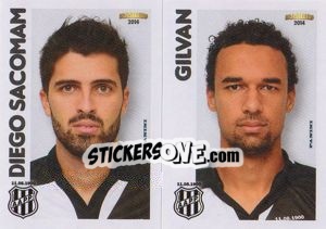 Cromo D.Sacomam / Gilvan  - Campeonato Brasileiro 2014 n. 366 - Panini