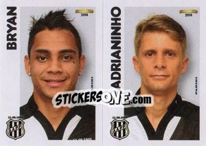 Sticker Bryan / Adrianinho  - Campeonato Brasileiro 2014 n. 367 - Panini