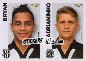 Cromo Bryan / Adrianinho  - Campeonato Brasileiro 2014 - Panini