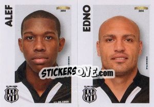 Sticker Alef / Edno  - Campeonato Brasileiro 2014 - Panini