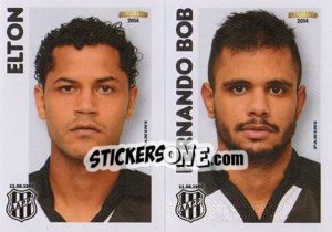 Sticker Elton / F.Bob  - Campeonato Brasileiro 2014 n. 369 - Panini