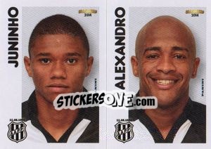 Sticker Juniho / Alexandro  - Campeonato Brasileiro 2014 n. 370 - Panini