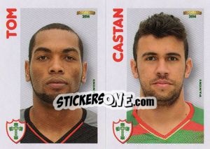 Cromo Tom / Castan  - Campeonato Brasileiro 2014 - Panini