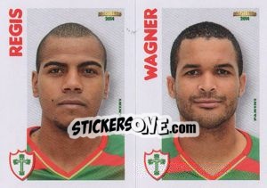 Sticker Regis / Wagner  - Campeonato Brasileiro 2014 n. 372 - Panini