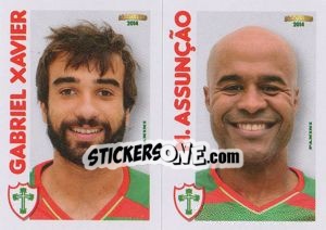 Sticker G.Xavier / M.Assunção  - Campeonato Brasileiro 2014 n. 374 - Panini
