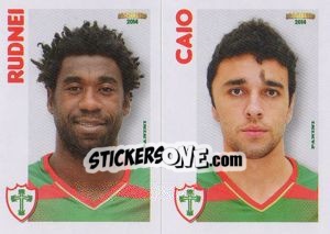 Sticker Rudnei / Caio  - Campeonato Brasileiro 2014 n. 375 - Panini