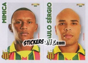Sticker Mimica / P.Sérgio  - Campeonato Brasileiro 2014 n. 378 - Panini