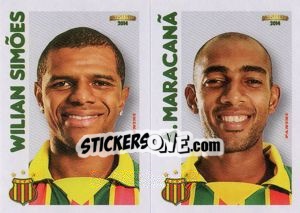 Sticker W.Simões / A.Maracanã  - Campeonato Brasileiro 2014 n. 379 - Panini