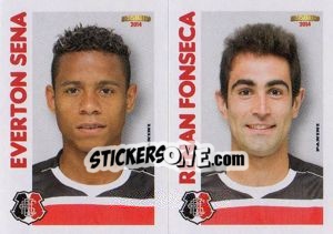 Sticker E.Sena / R.Fonseca  - Campeonato Brasileiro 2014 n. 384 - Panini
