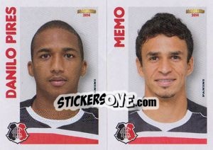 Sticker D.Pires / Memo  - Campeonato Brasileiro 2014 n. 386 - Panini