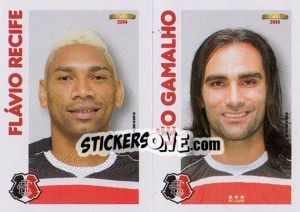 Sticker F.Recife / L.Gamalho  - Campeonato Brasileiro 2014 n. 388 - Panini