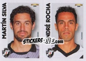 Sticker M.Silva / A.Rocha  - Campeonato Brasileiro 2014 n. 389 - Panini