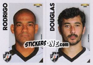 Sticker Rodrigo / Douglas  - Campeonato Brasileiro 2014 n. 391 - Panini