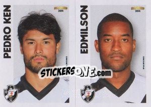 Sticker P.Ken / Edmilson  - Campeonato Brasileiro 2014 n. 393 - Panini