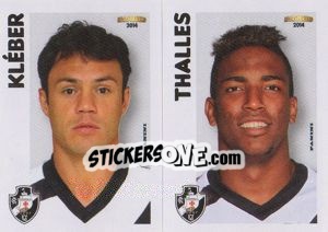 Sticker Kléber / Thalles  - Campeonato Brasileiro 2014 n. 394 - Panini