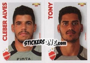 Sticker C.Alves / Tony  - Campeonato Brasileiro 2014 n. 395 - Panini