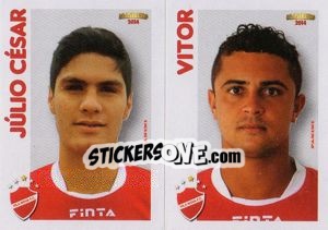 Sticker J.César / Vitor  - Campeonato Brasileiro 2014 n. 396 - Panini