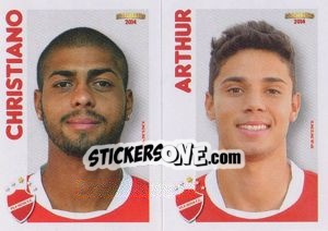 Sticker Christiano / Arthur  - Campeonato Brasileiro 2014 n. 397 - Panini