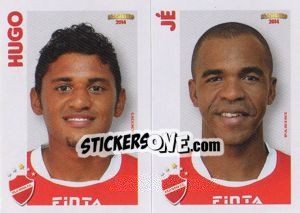 Cromo Hugo / Jé  - Campeonato Brasileiro 2014 n. 398 - Panini