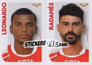 Sticker Leonardo / Radamés  - Campeonato Brasileiro 2014 n. 399 - Panini